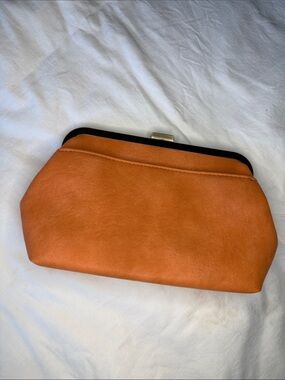 Joy Susan Small Orange peach crossbody Vivie Convertible Kisslock purse clutch